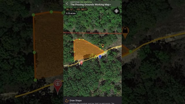 'Measure your food plots using Huntstand!'