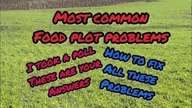 'The reasons your food plots aren’t successful!! #deer #deerhunting #foodplots #problem #diy #howto'