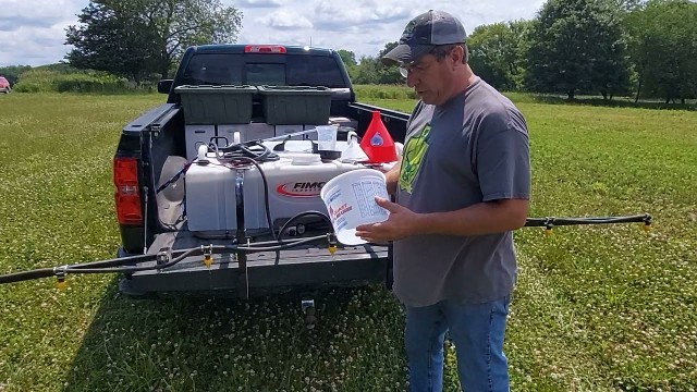 'spraying food plots'