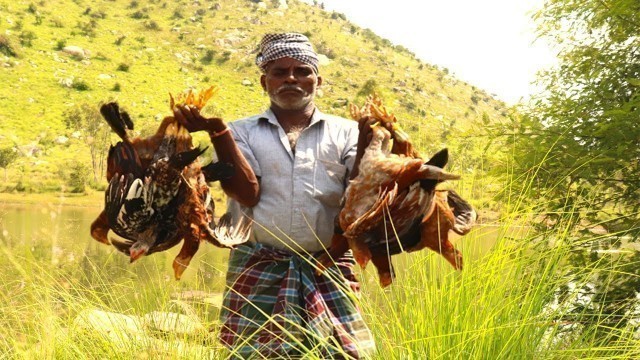 'CHICKEN CHUKKA RECIPE | Healthy Country Chicken Fry prepared by my uncle/food fun village'