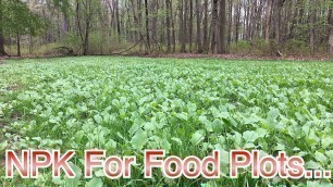 'Liquid Fertilizer For Food Plots | Farmers Touch NPK!'