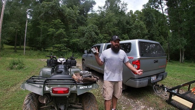 'Finished Food Plots and Hanging Trail Cams'