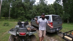 'Finished Food Plots and Hanging Trail Cams'