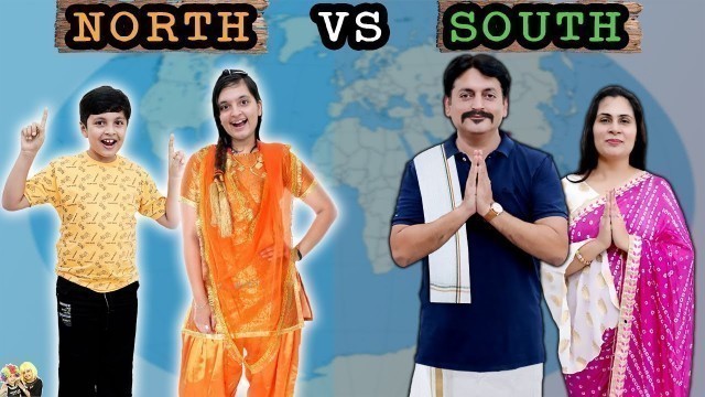 'NORTH vs SOUTH | Food eating challenge with family | Favorite Food | Aayu and Pihu Show'