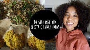 'DR SEBI INSPIRED VEGAN RECIPES | 5 ELECTRIC LUNCH IDEAS'