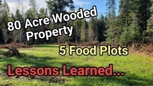 'Food Plots and Deer Blinds in The Woods'