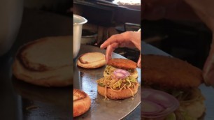 'Fresh tikki burger | street food | #food #ludhiana'