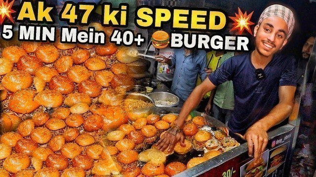 'Rs.25/- Only | 17 Years old Speedy Sells Toofani Burgers | Street food India'