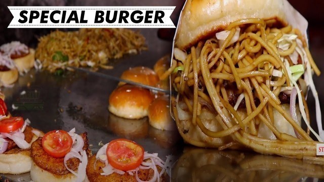 'Special  Burger In Ludhiana on Street Food Hatti'