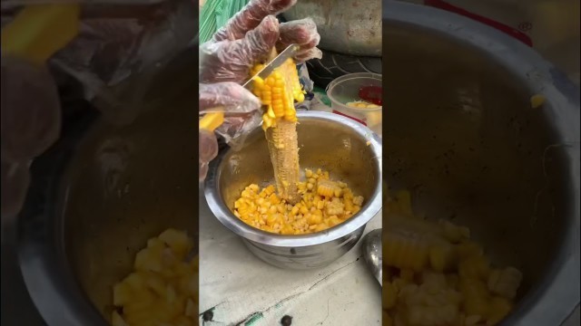 'Masala Corn Chaat | Corn | ludhiana Street Food | Street Food | Foodies Home | #streetfood #shorts'