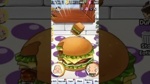 'Eating The BIGGEST HAMBURGER in Food fighter clicker hack #shorts'