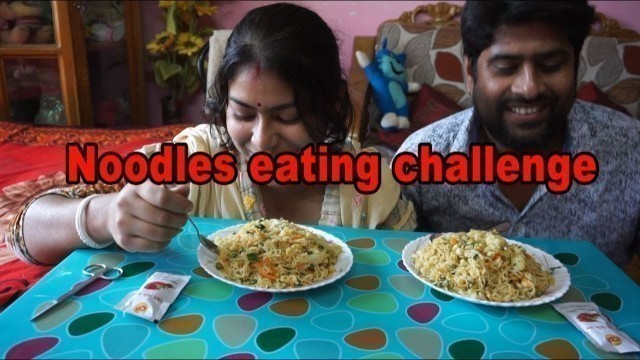 'vegetable noodles eating challenge'