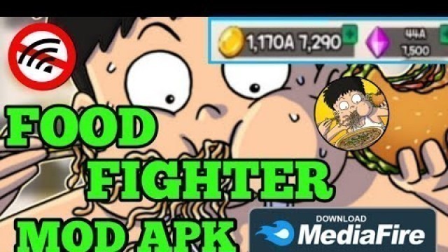 'FOOD FIGHTER CLICKER MOD/ UNLI MONEY AND GEMS'