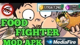 'FOOD FIGHTER CLICKER MOD/ UNLI MONEY AND GEMS'