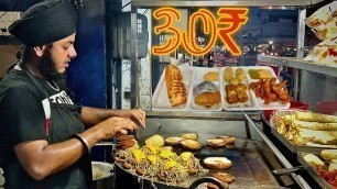 'street food india | ₹ 30 में Time bomb burger | Ludhiana street Food | Indian food | ludhiana food'