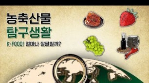 'K-FOOD, 얼마나 잘팔릴까? | 농축산물 탐구생활'