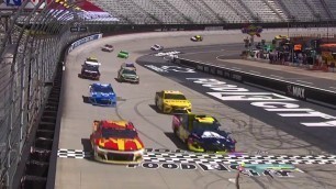 'NASCAR with audio from the FitnessGram Pacer Test'