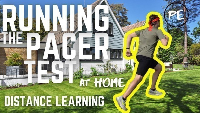 'How to do the 20 meter fitness pacer test at home | DISTANCE LEARNING | PE'