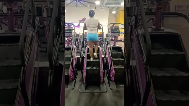 'This is what I do #weightloss #planetfitness #stairmaster #healthy #shorts'