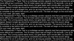 'The FitnessGram™ Pacer Test converted to MIDI'