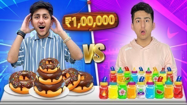 'Solid Vs Liquid Food Eating Challenge 