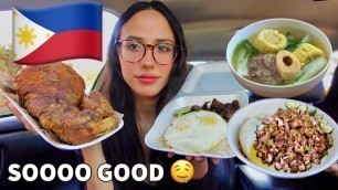 'MY FIRST TIME EATING AUTHENTIC FILIPINO FOOD MUKBANG | PATA, SISIG, BULALO, TAPSILOG, LUMPIA *messy*'