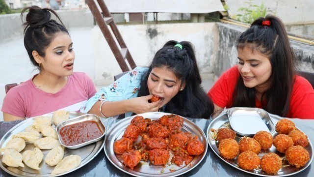 '10 Seconds Momos Eating Challenge | Chilli Momos, Kurkure Momos and Paneer Momos | Food Challenge'