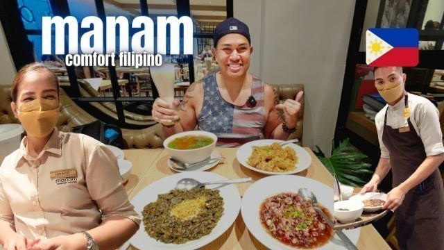 'Manam Comfort Filipino - Sublime Filipino Food with a Twist. MOA, Philippines 4K 