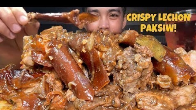 'CRISPY Lechon Paksiw Mukbang Asmr | Pork Paksiw Filipino Food | Mukbang Philippines'