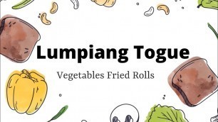 'How to Cook Lumpiang Togue | Vegetables Fried Rolls | Filipino Food #howtocook #lumpiangtogue'