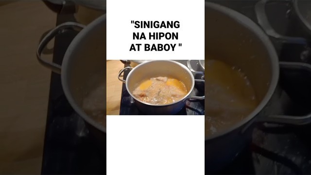 'My Croatian Husband missed Filipino food || SINIGANG NA HIPON  BABOY #shorts @biamarvlogs'