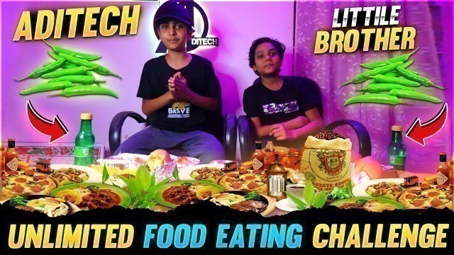 'Unlimited Food Eating Challenge With Aditech ❤️