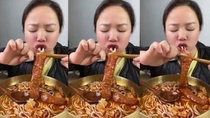 'Pig Intestine，Asmr Mukbang Chinese Food Eating Challenge'