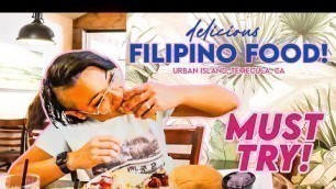 'Urban Island (Filipino Restaurant) Filipino Food Vlog and Food Review'