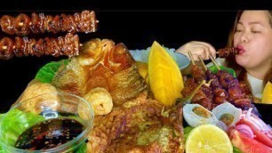 'FILIPINO FOOD PLATTER MUKBANG | Tortang Talong, Tapang Bangus, Isaw, Chicharon atbp.'