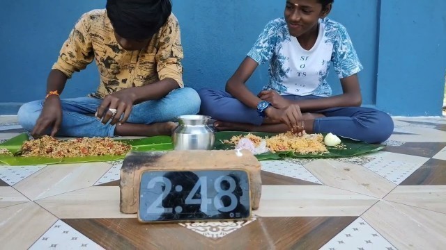 'CHICKEN BIRYANI Vs CHICKEN RICE EATING CHALLENGE | STREET FOOD EATING | VILLAGE EATING CHANNEL'