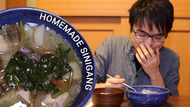 'Japanese tries Filipino Food for the first time (SINIGANG)'