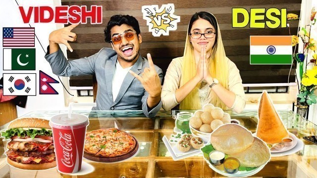 'Desi vs Videsi Food Eating Challenge | Korean Special food ഹിബക്ക് 