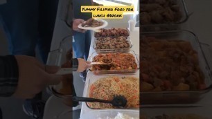 'Yummy Filipino Food for Lunch @Work||Rewarding Team  With Good Food #cooking #shortsvideo #mukbang'