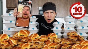 '10 Min MrBeast Burger Challenge DESTROYED!'