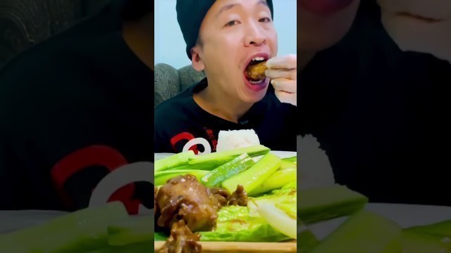 'ASMR mukbang Filipino food lollipop chicken with oyster sauce # #2022 #fyp #shortvideos #mukbang'