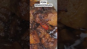 'PorkBinagoongan #reels  #food #pinoycookingrecipe #mamihomecook #filipinofood #pinoycommunity'