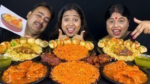 'Spicy Chilli Momo, Spicy Noodles, Pani puri, Chicken Biriyani Street Food Eating Challenge