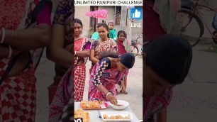 'UNLIMITED PANIPURI/GOLGAPPA CHALLENGE#teamchallengers #food #eatingchallenge #panipuri #foodie#fun'