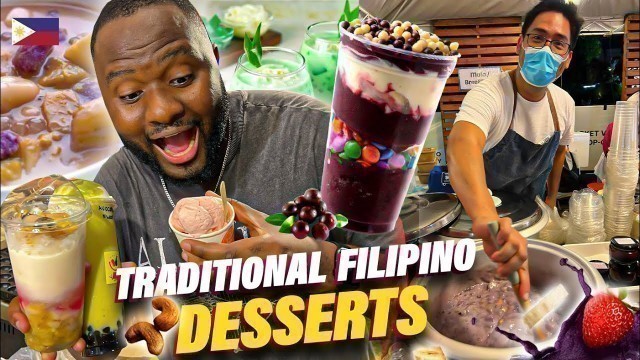 'FOREIGNER Eating FILIPINO FOOD FOR THE FIRST TIME | FAVORITE DESSERT EVER?'