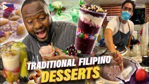 'FOREIGNER Eating FILIPINO FOOD FOR THE FIRST TIME | FAVORITE DESSERT EVER?'