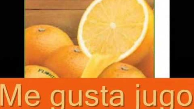 'Jugo de naranja - Patti Lozano - Spanish food vocabulary song'