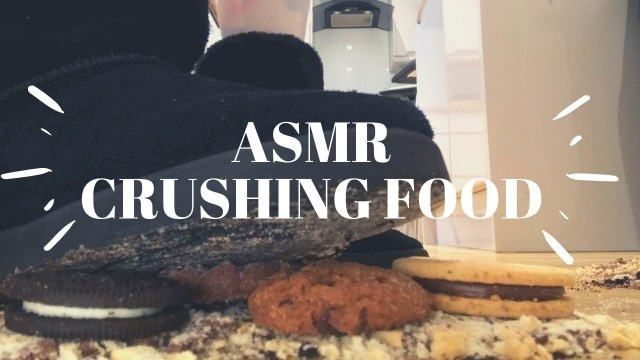 'ASMR CRUSHING CRUNCHY FOOD WITH MY SHOES (No talking)'