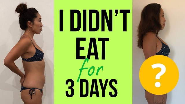 'I didn’t eat for 3 days'