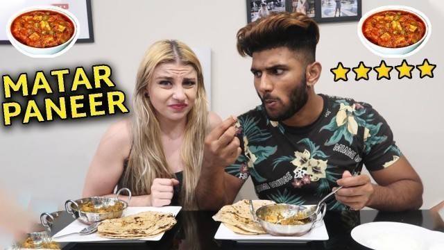 'Cooking my Indian Boyfriend his Favorite Food II Matar Paneer Cooking Vlog'